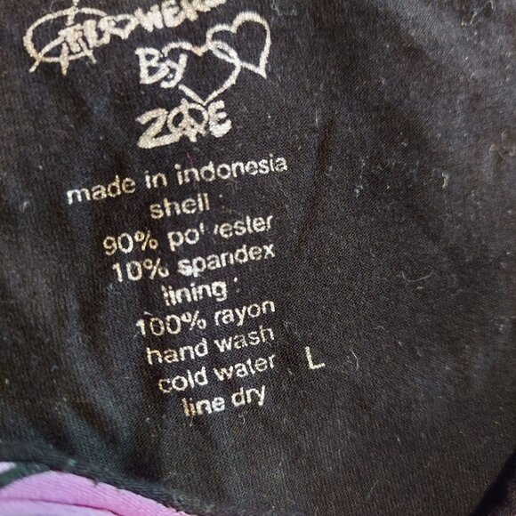 Girls - Flowers by Zoe Tiered Dress Lavender and Black - Size Girls L - Picture 4 of 4